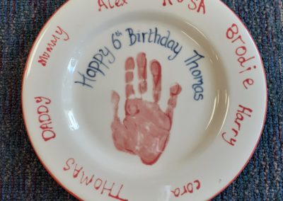 birthday plate