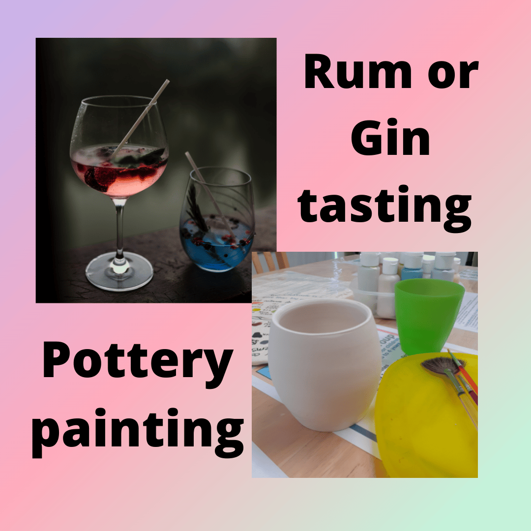 gin and rum tasting night