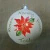 Hand Painted personalised ceramic 1st Christmas tree, married, together, new home,  bauble decoration