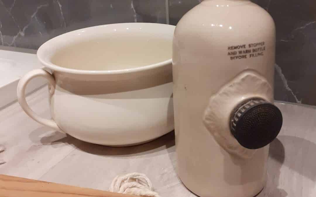 pottery foot warmer hotwater bottle