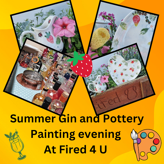 summer gin night S Gin tasting and pottery night